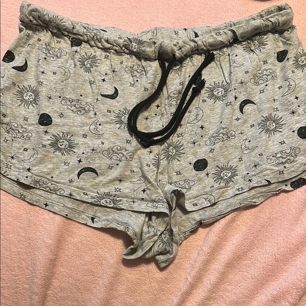 Women's Moon and Stars Sleep shorts